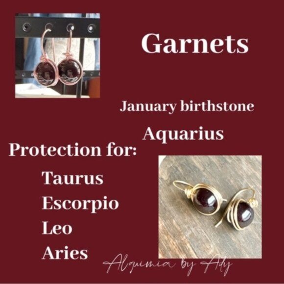 Garnet chunky silver statement wire wrapped gem ring - Picture 6 of 7